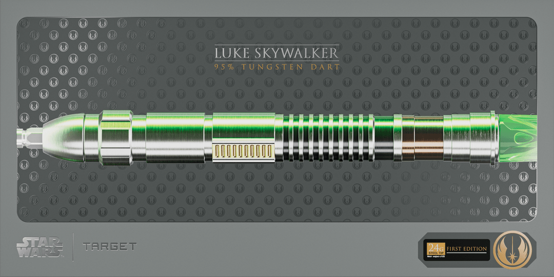Target Luke Skywalker The Jedi Knight Light Saber Swiss Point Steeldarts Barreldetails