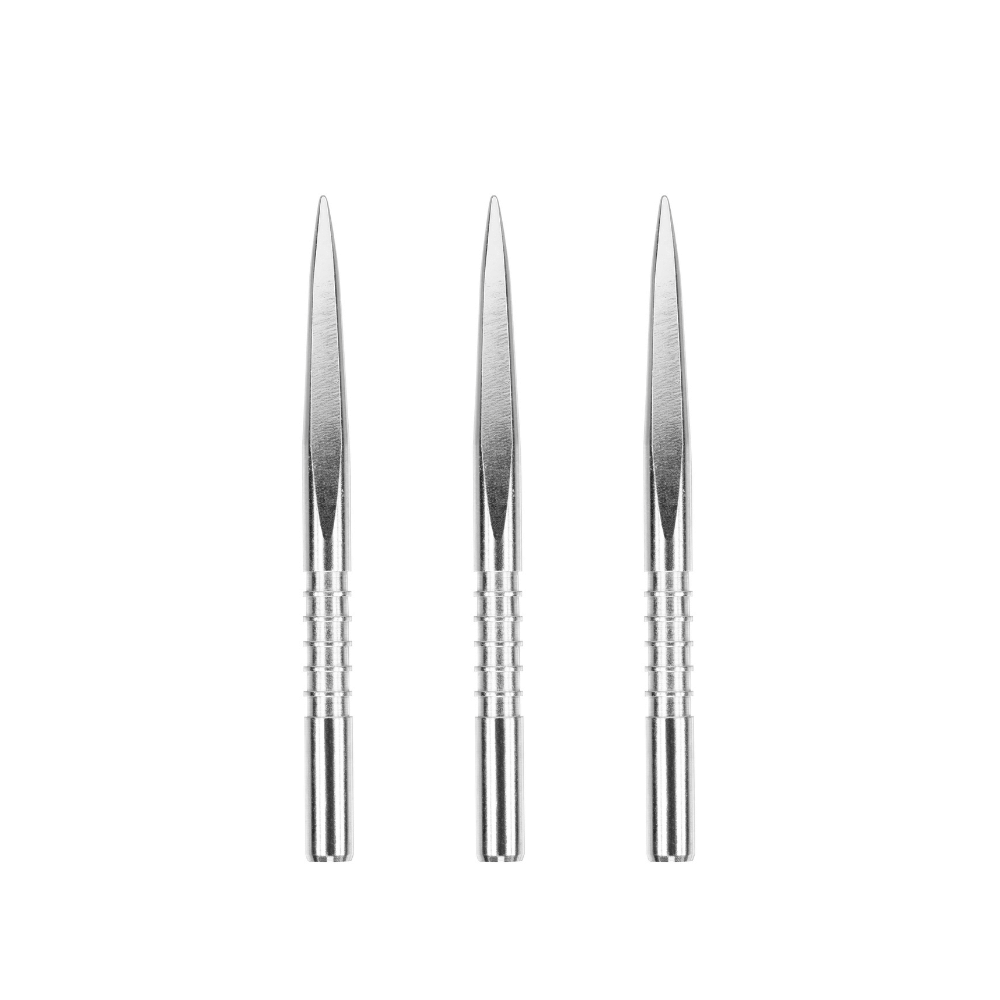 Target Fire Edge Grooved Steeldart Spitzen - Silber