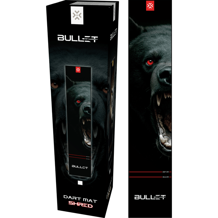 Bullet dart mat Shred 60 plus packaging