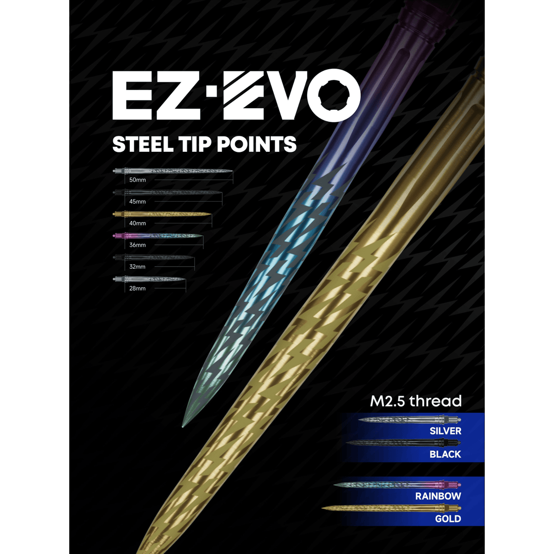 Caliburn EZ-EVO Laser Lightning Tips - Gold Dimensions