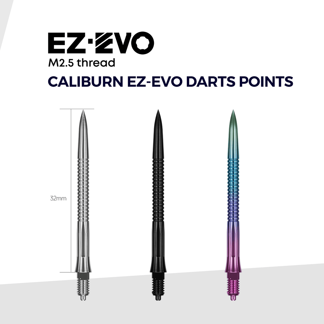 Caliburn EZ-EVO Small Grooved Tips - Black Dimensions
