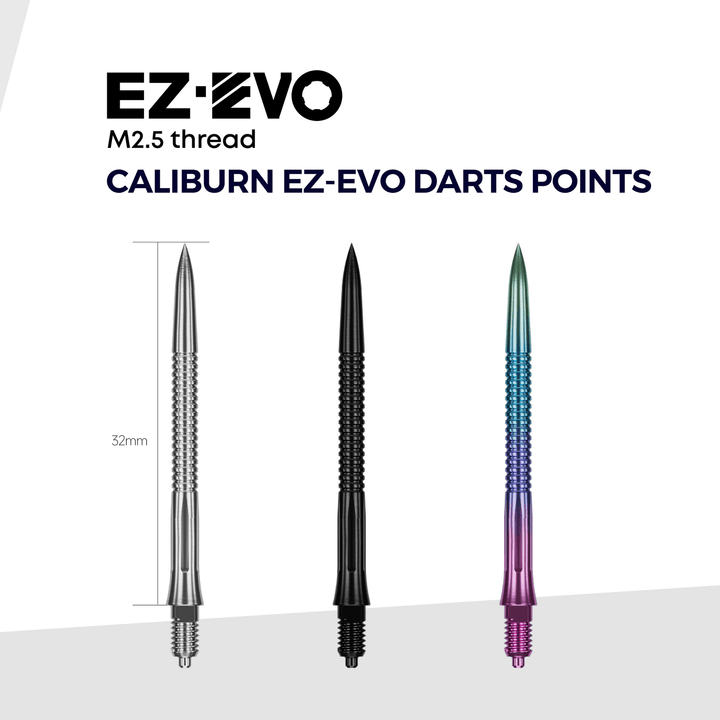 Caliburn EZ-EVO Small Grooved Tips - Black Dimensions