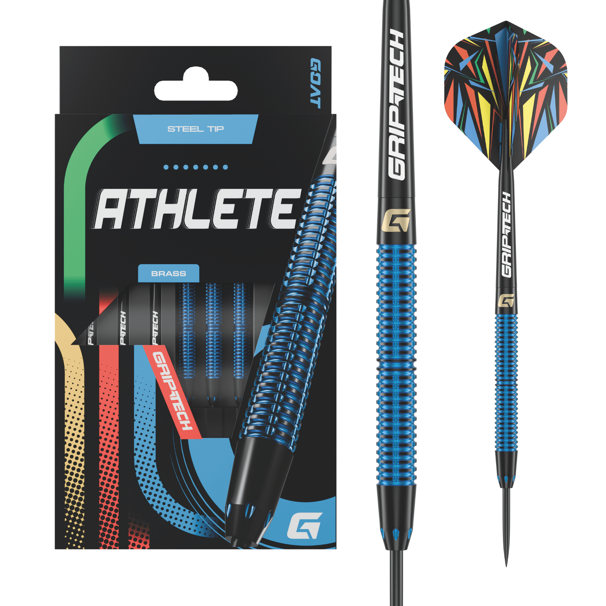 GOAT Athlete Blue Brass Steeldarts Verpackung