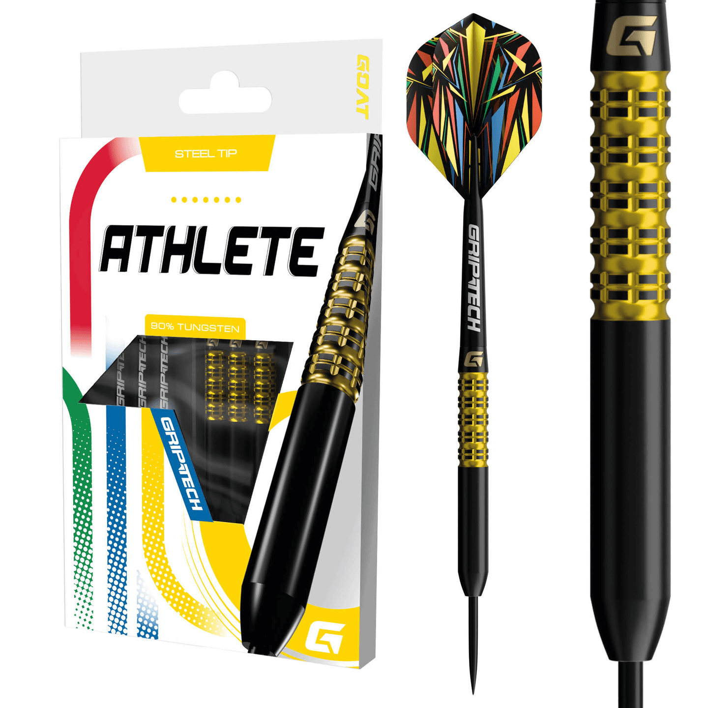GOAT Athlete Yellow Steeldarts Verpackung
