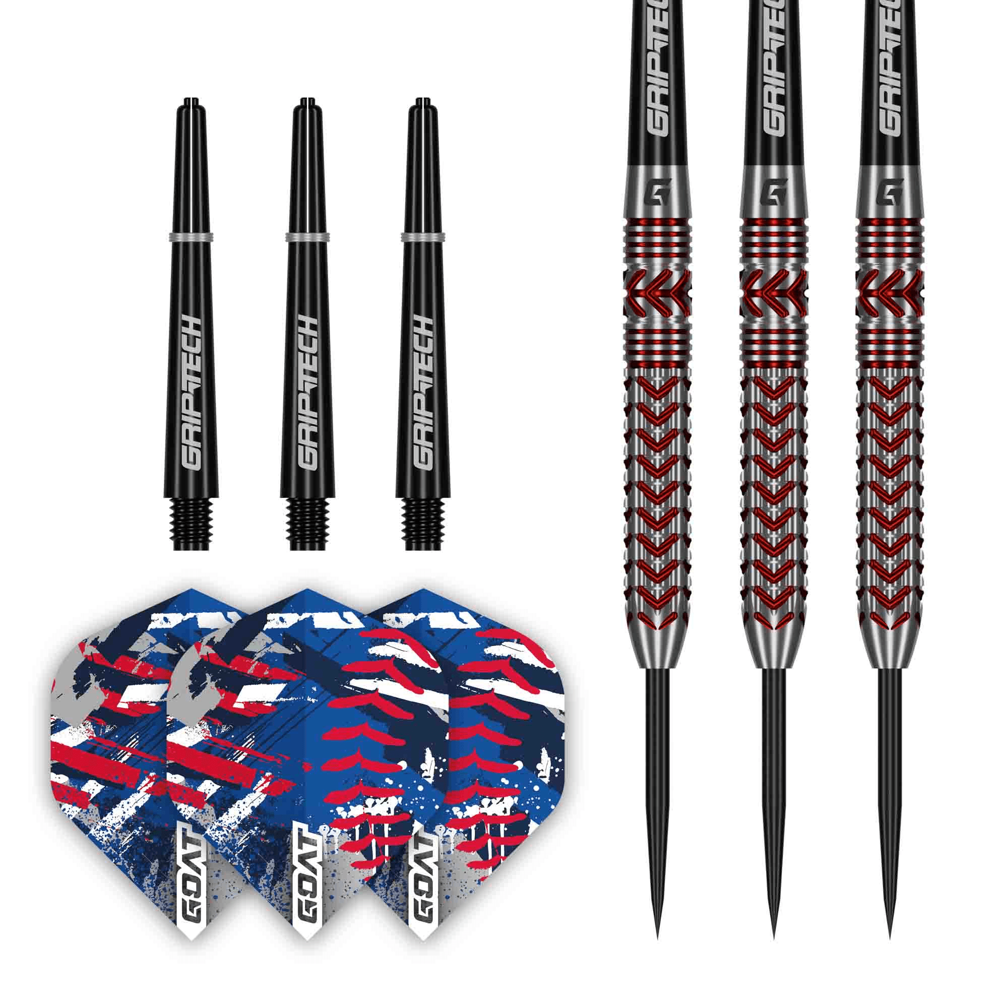 GOAT Curveball Steeldarts Packungsinhalt