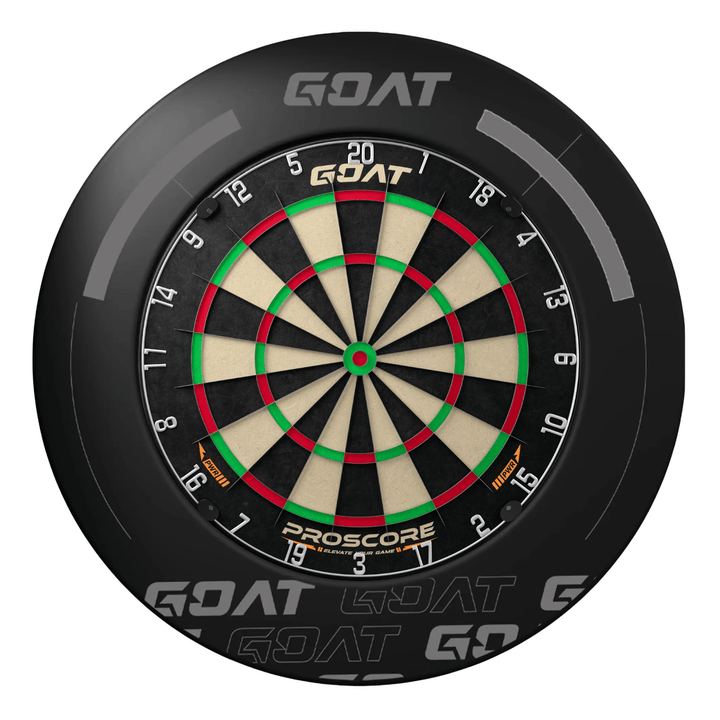 GOAT Defender 3 Black Dartboard Surround und Board