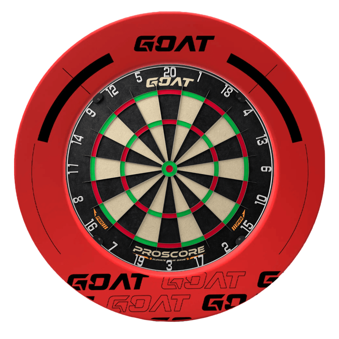 GOAT Defender 3 Red Dartboard Surround and Board