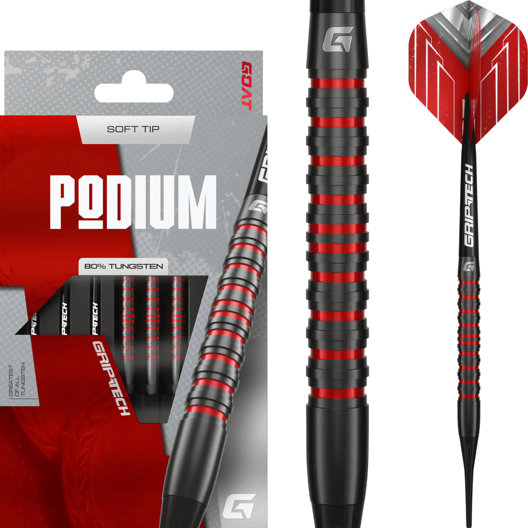 GOAT Podium Black & Red Soft Darts Packaging