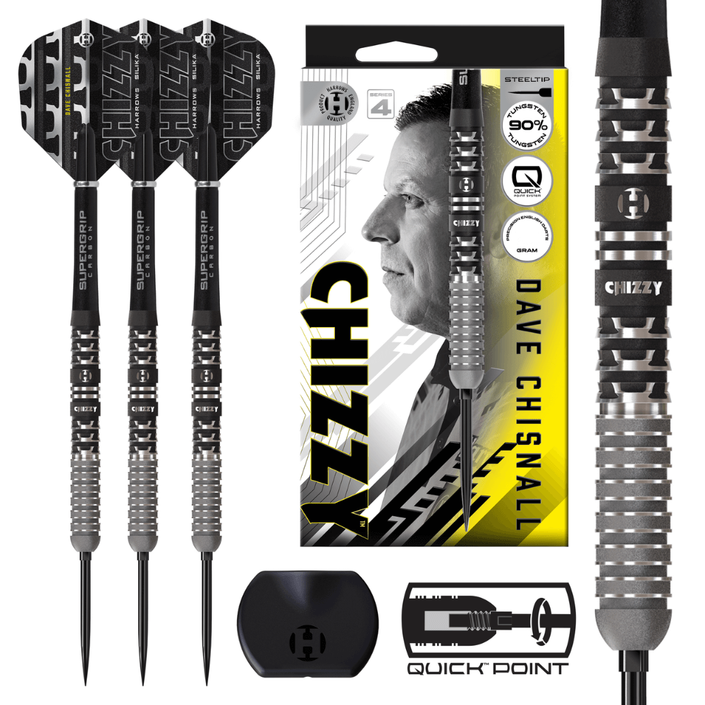 Harrows Chizzy Series 4 QP Steeldarts Lieferumfang