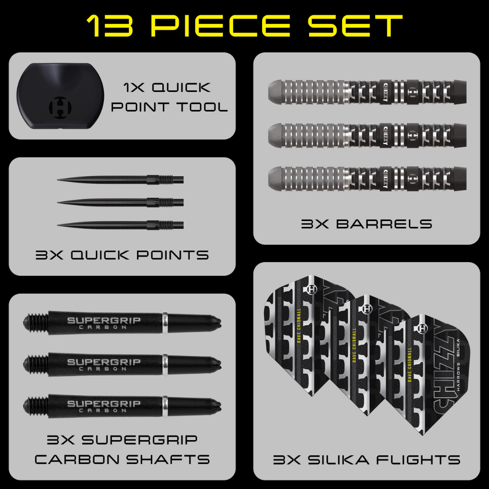 Harrows Chizzy Series 4 QP Steeldarts Set