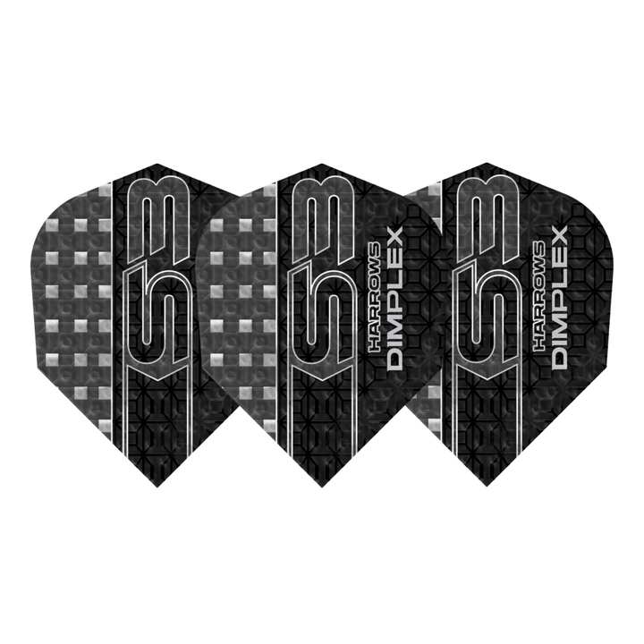 Harrows Dimplex S3 Black Flights Set
