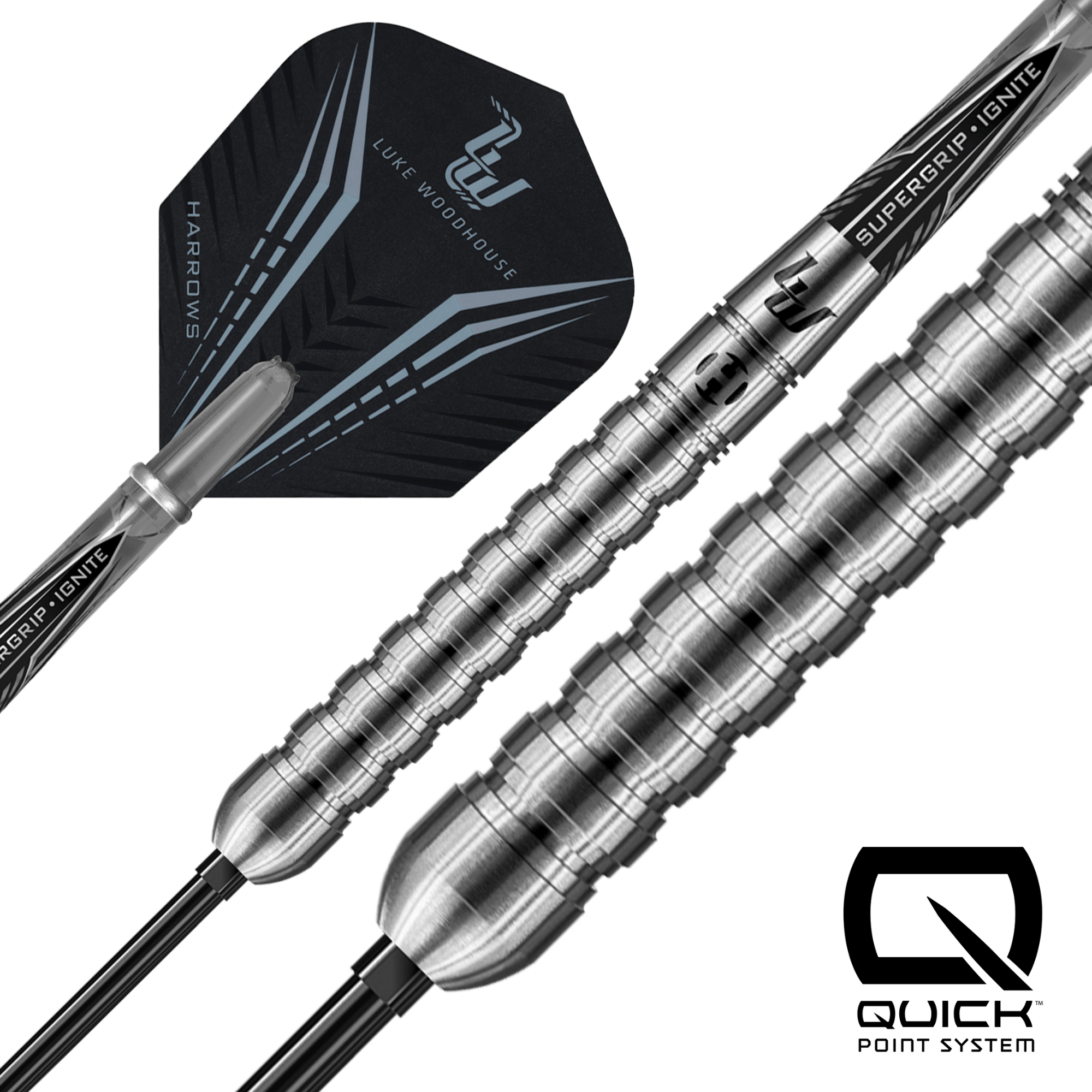 Harrows Luke Woodhouse Quick Point Steeldarts Details Barrel