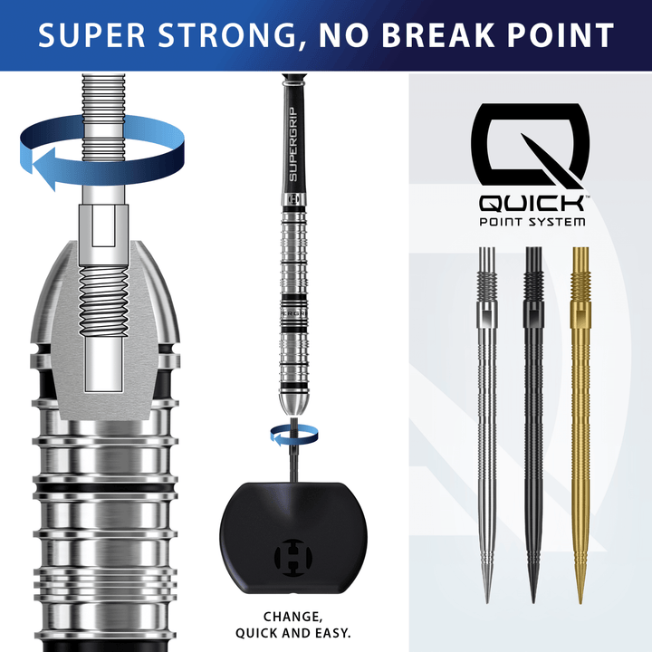 Harrows Micro Grip Quick Point Spitzen Gold Details Quick Point