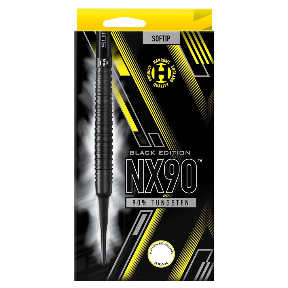 Harrows NX90 Black Edition Softdarts Packung