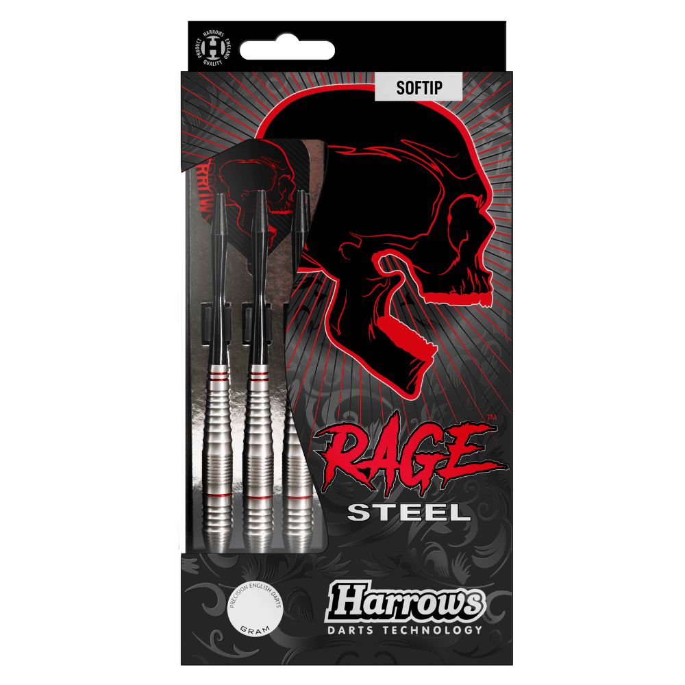 Harrows Rage Steel Softdarts Packung