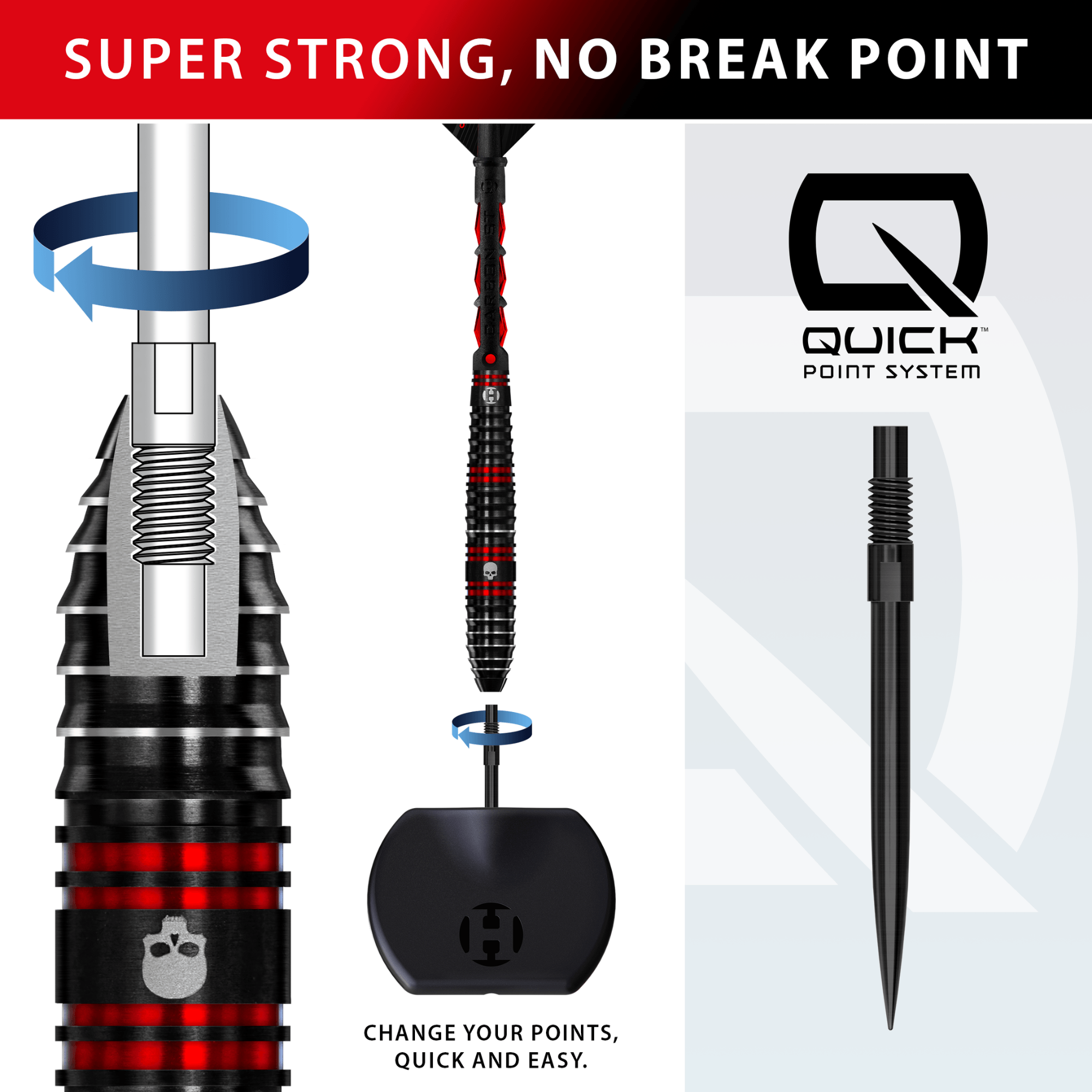 Harrows Ryan Searle Quick Point Steeldarts Details QP