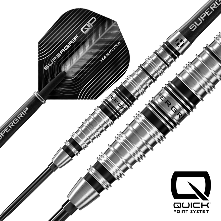 Harrows Supergrip Torpedo Quick Point Steeldarts Details Barrel