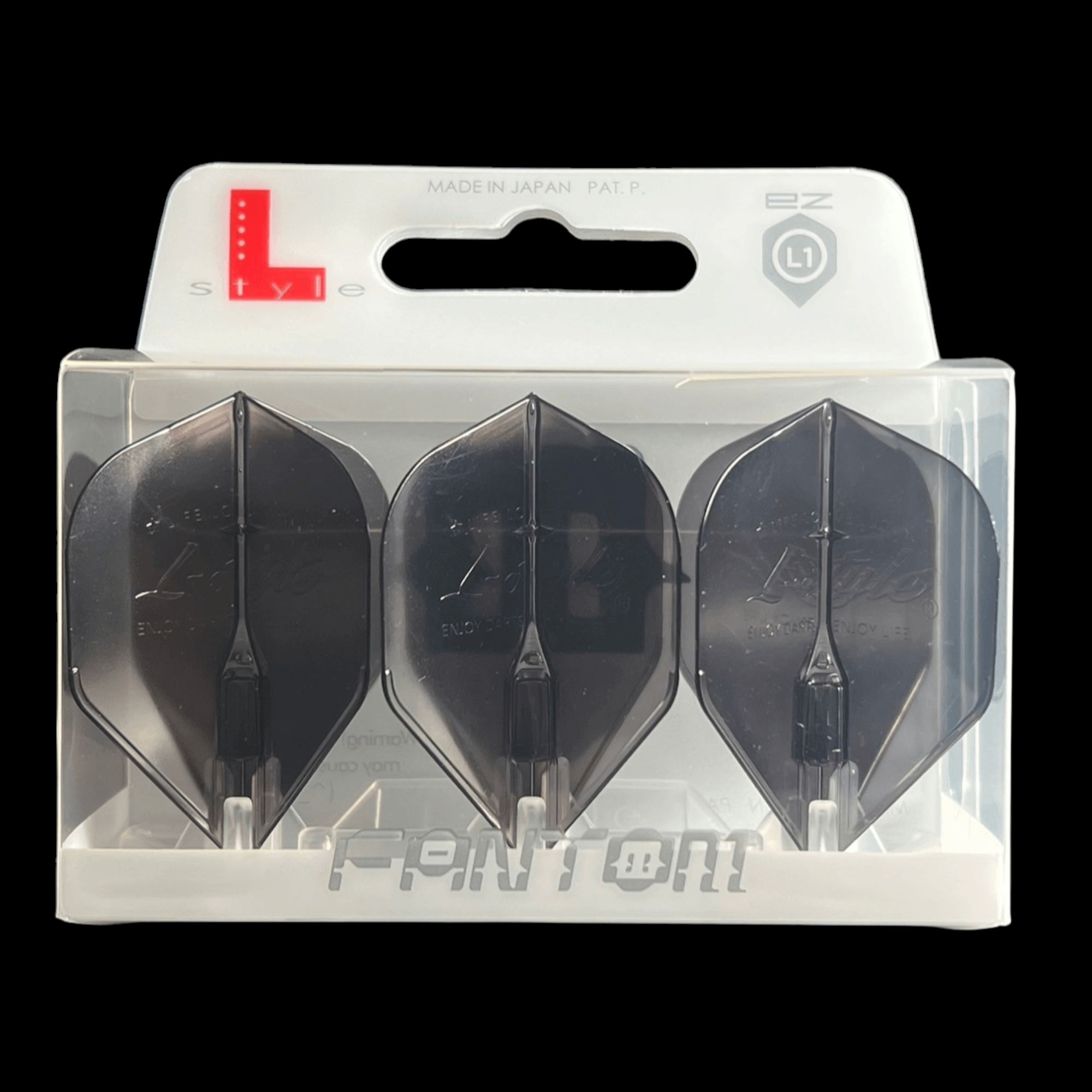 L-Style L1EZ Fantom Black Flights Verpackung