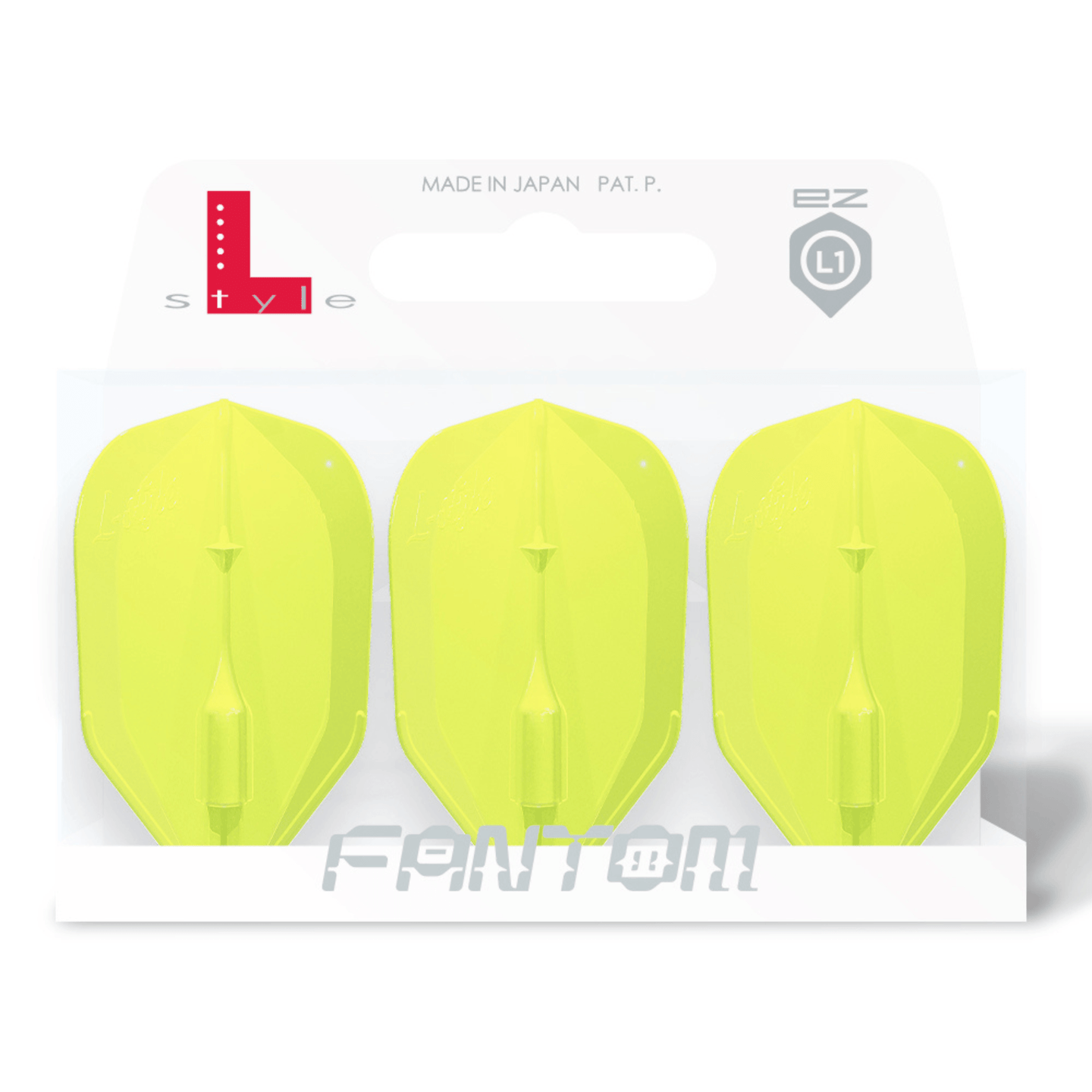 L-Style L1EZ Fantom Neon Yellow Flights Verpackung