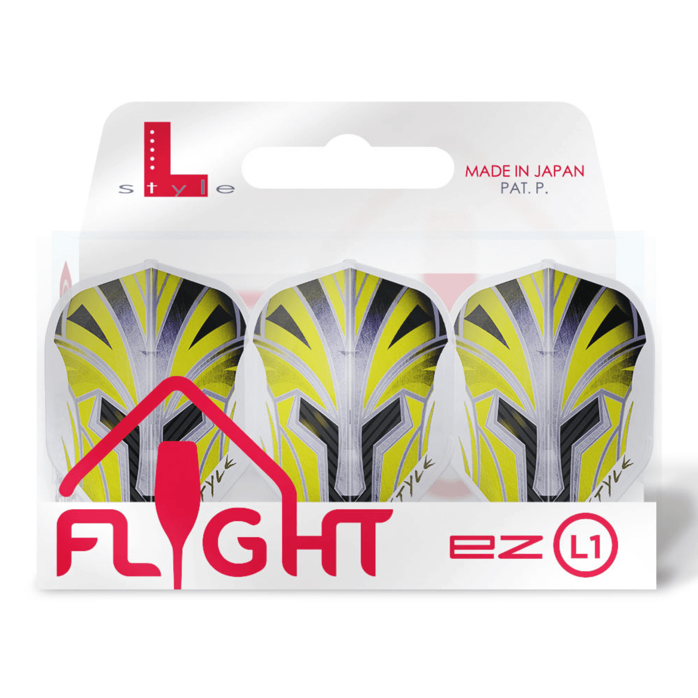 L-Style L1EZ Prime Series Yellow Flights Verpackung