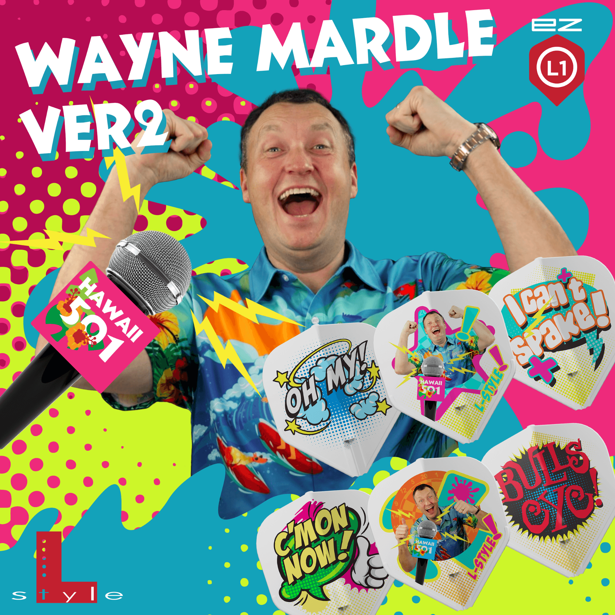 L-Style L1EZ Wayne Mardle C White Flights Player