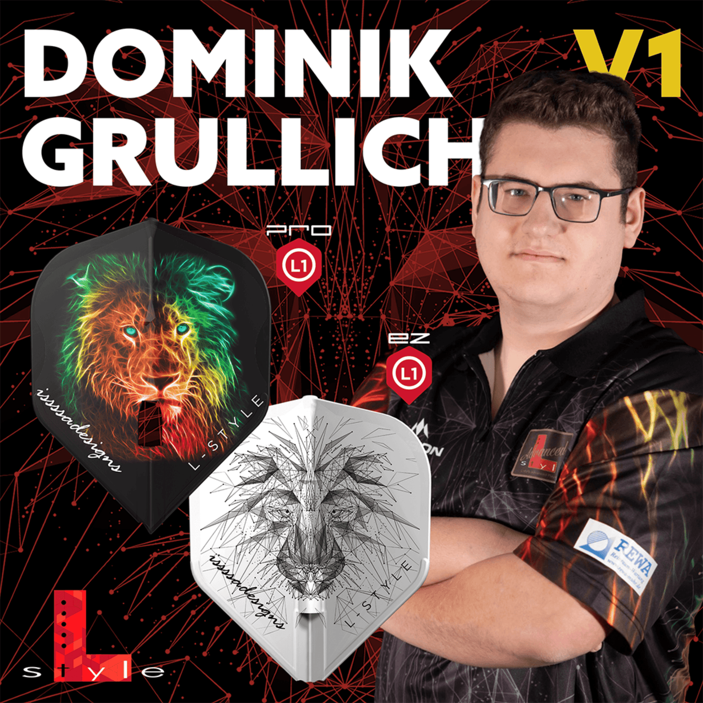L-Style L1PRO Dominik Grullich Black Flights Player
