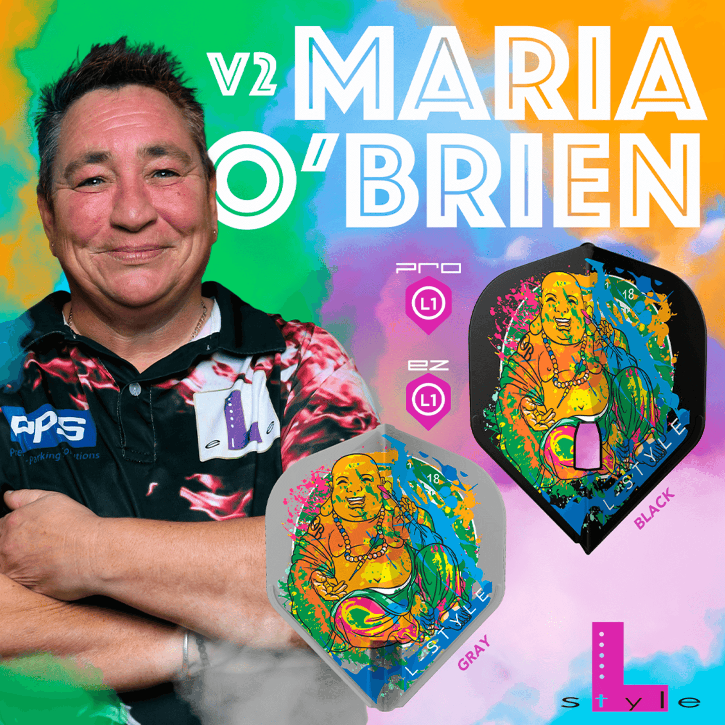 L-Style L1PRO Maria O Brien V2 Black Flights Player