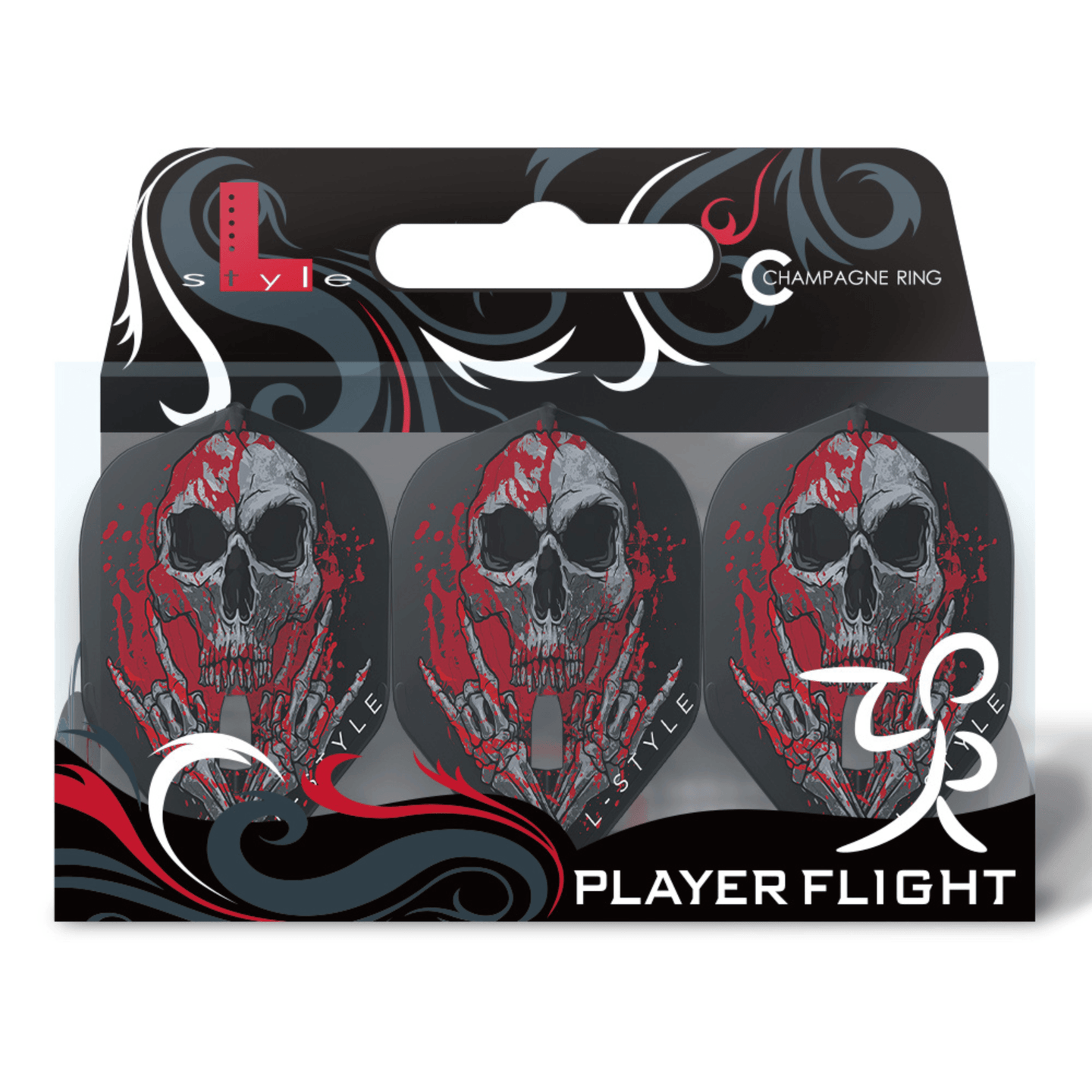 L-Style L1PRO Ryan Searle V3 Clear Black Flights Verpackung