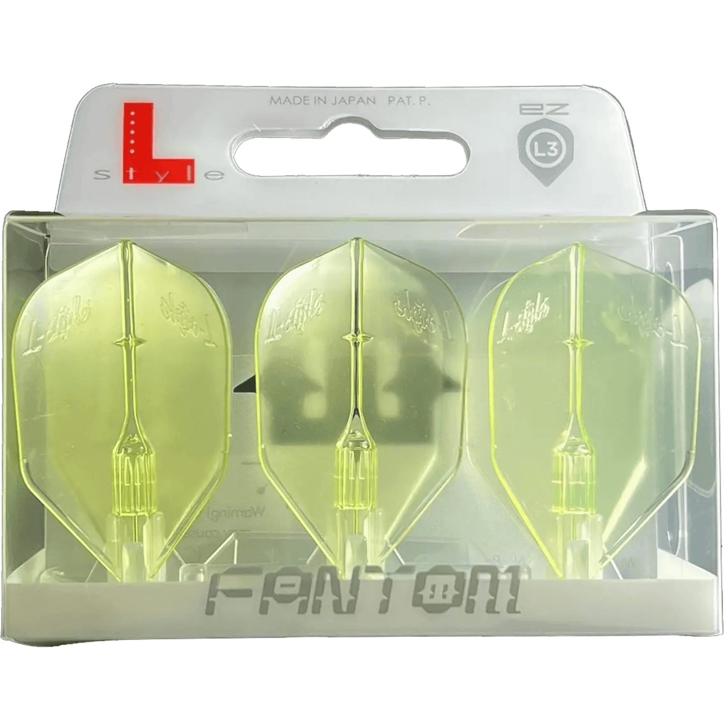 L-Style L3EZ Fantom Neon Yellow Flights Verpackung