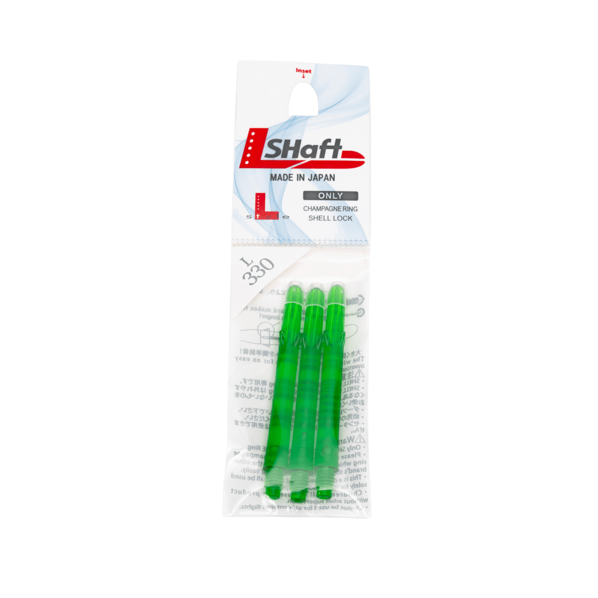 L-Style Locked Straight L-Shafts - Grün Verpackung