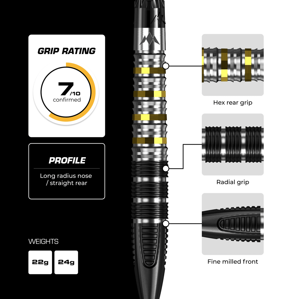 Mission Astro Rapid Point Steeldarts Details Barrel