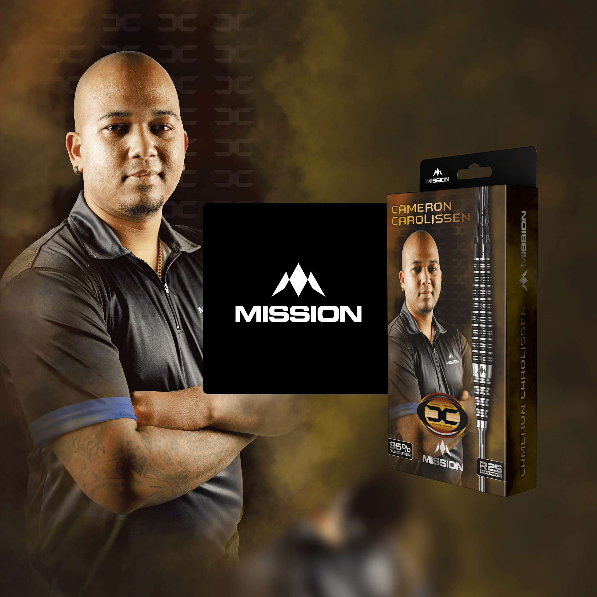 Mission Cameron Carolissen Rapid Point Steeldarts Verpackung