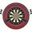Mission Dartboard Surround Red mit Board