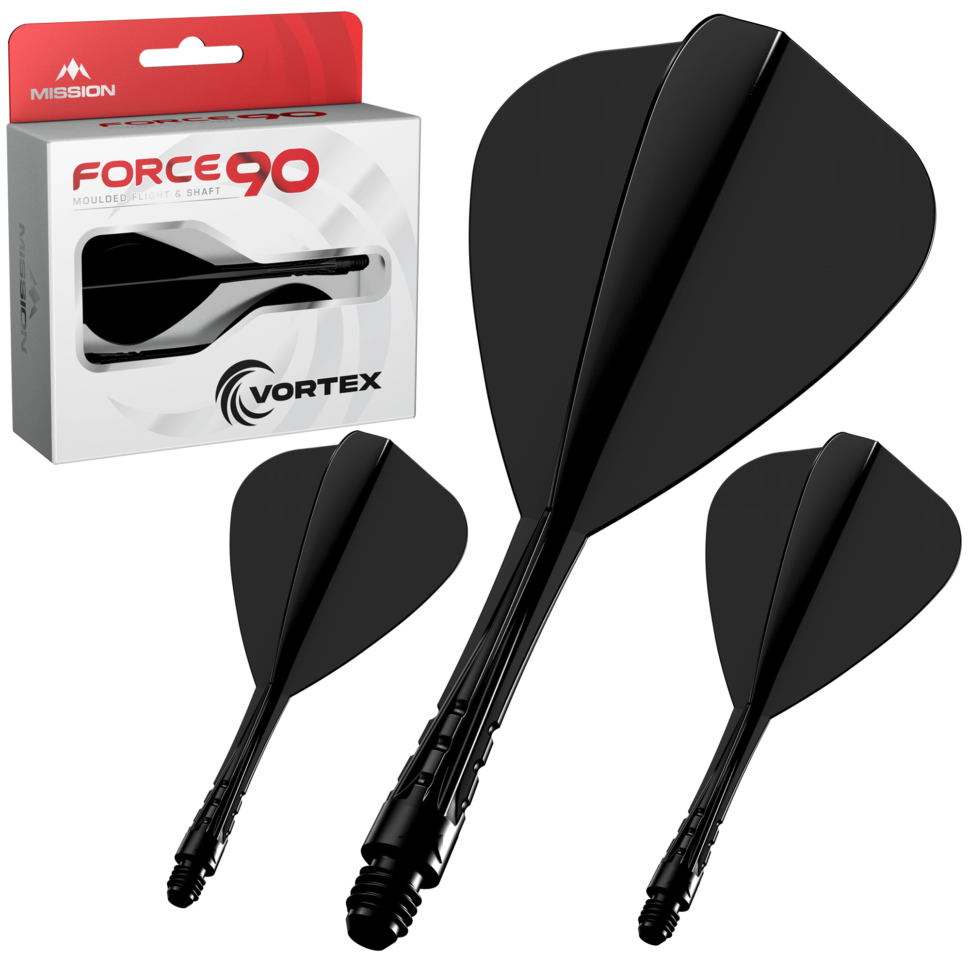Mission Force 90 Vortex Kite Black Verpackung