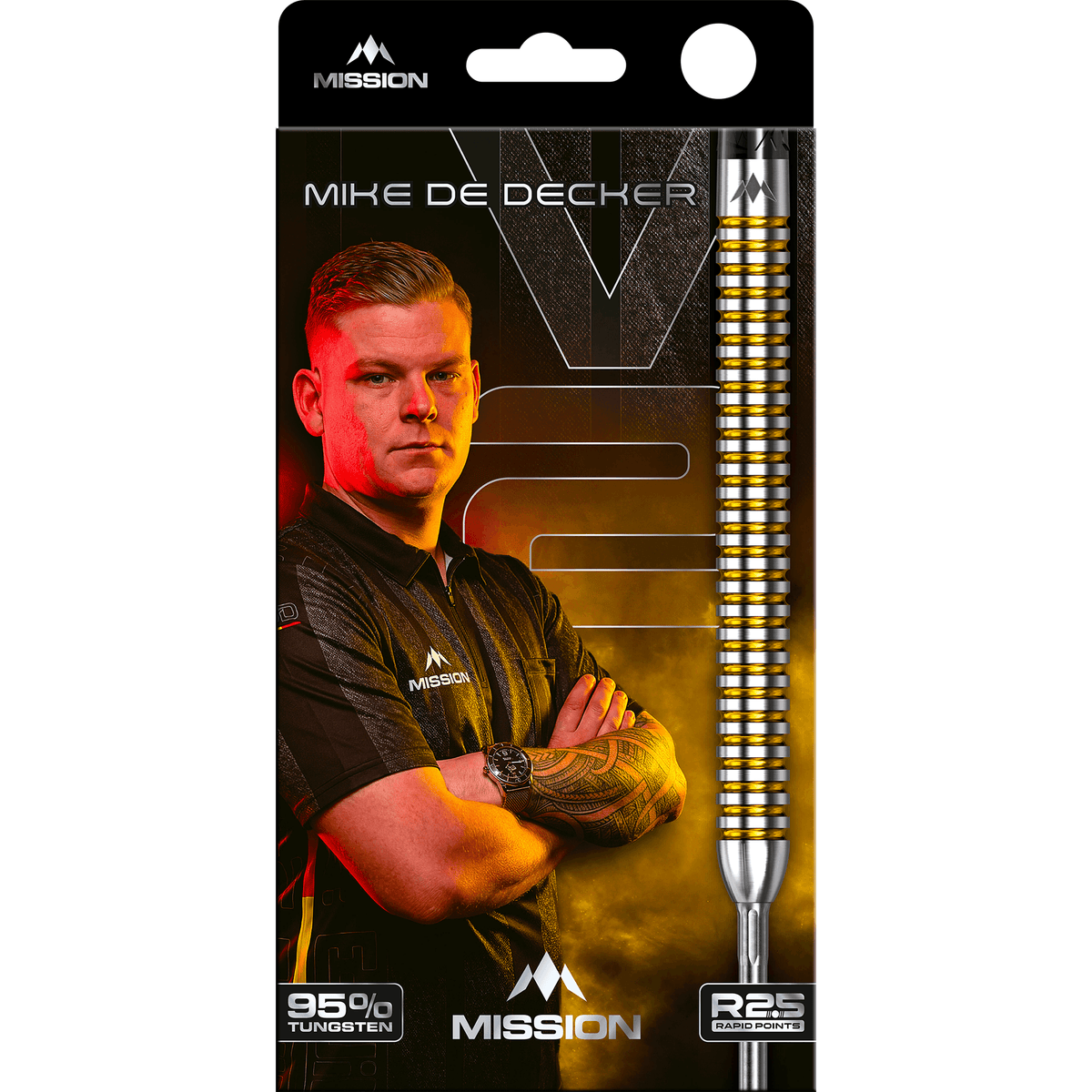 Mission Mike De Decker V2 Rapid Point Steeldarts Verpackung