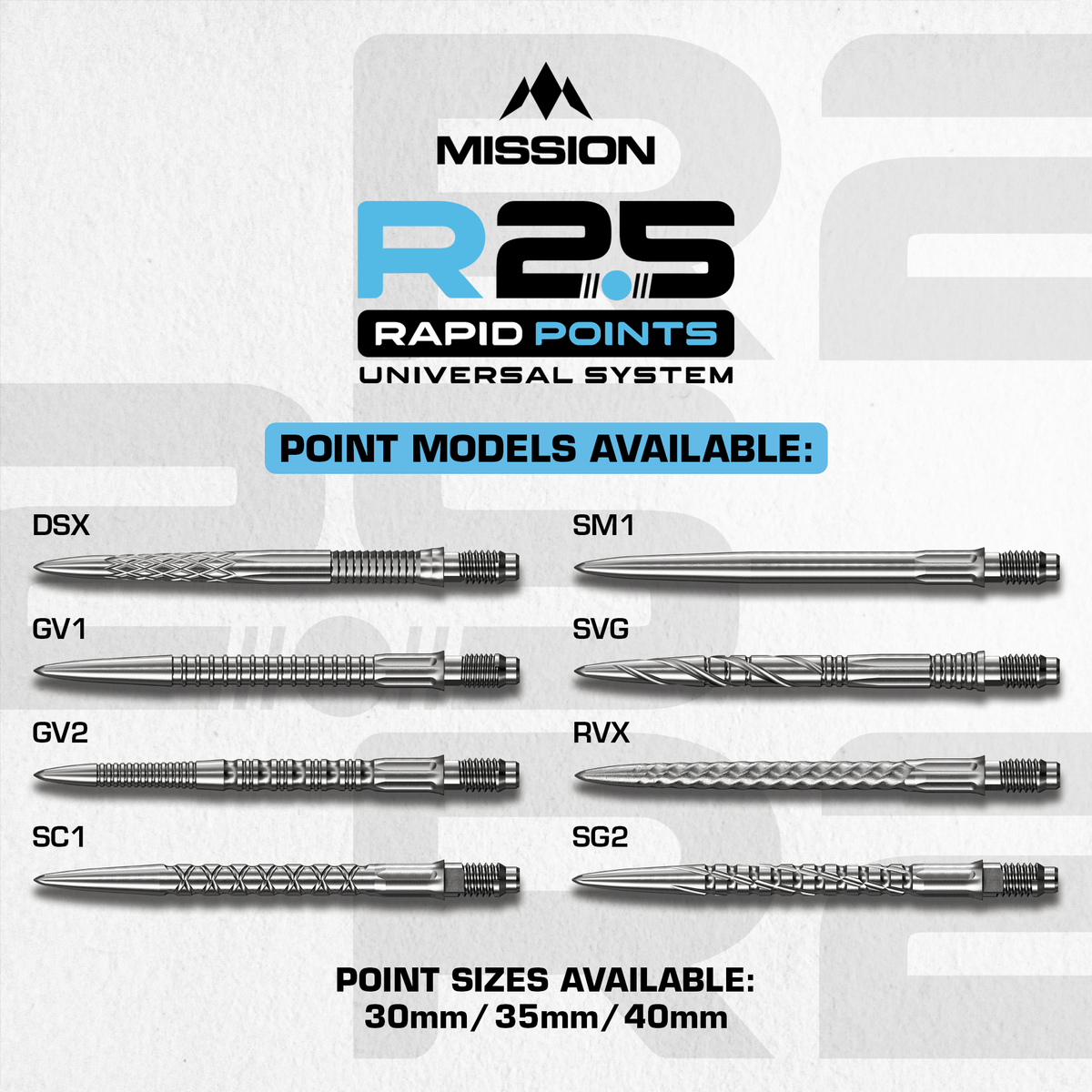 Mission Rapid Point DSX Silver Varianten