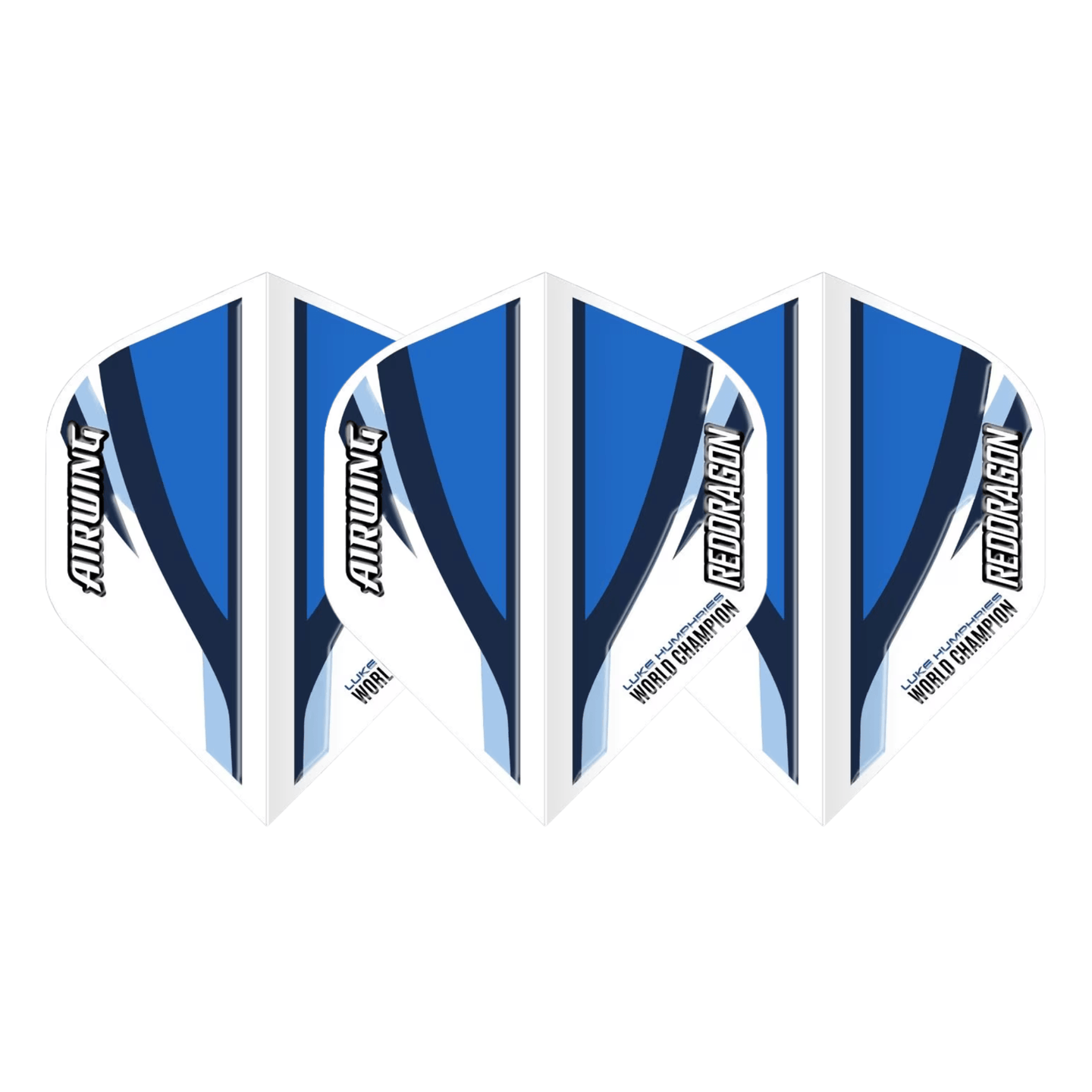 Red Dragon Airwing Luke Humphries World Champion White & Blue Flights Set