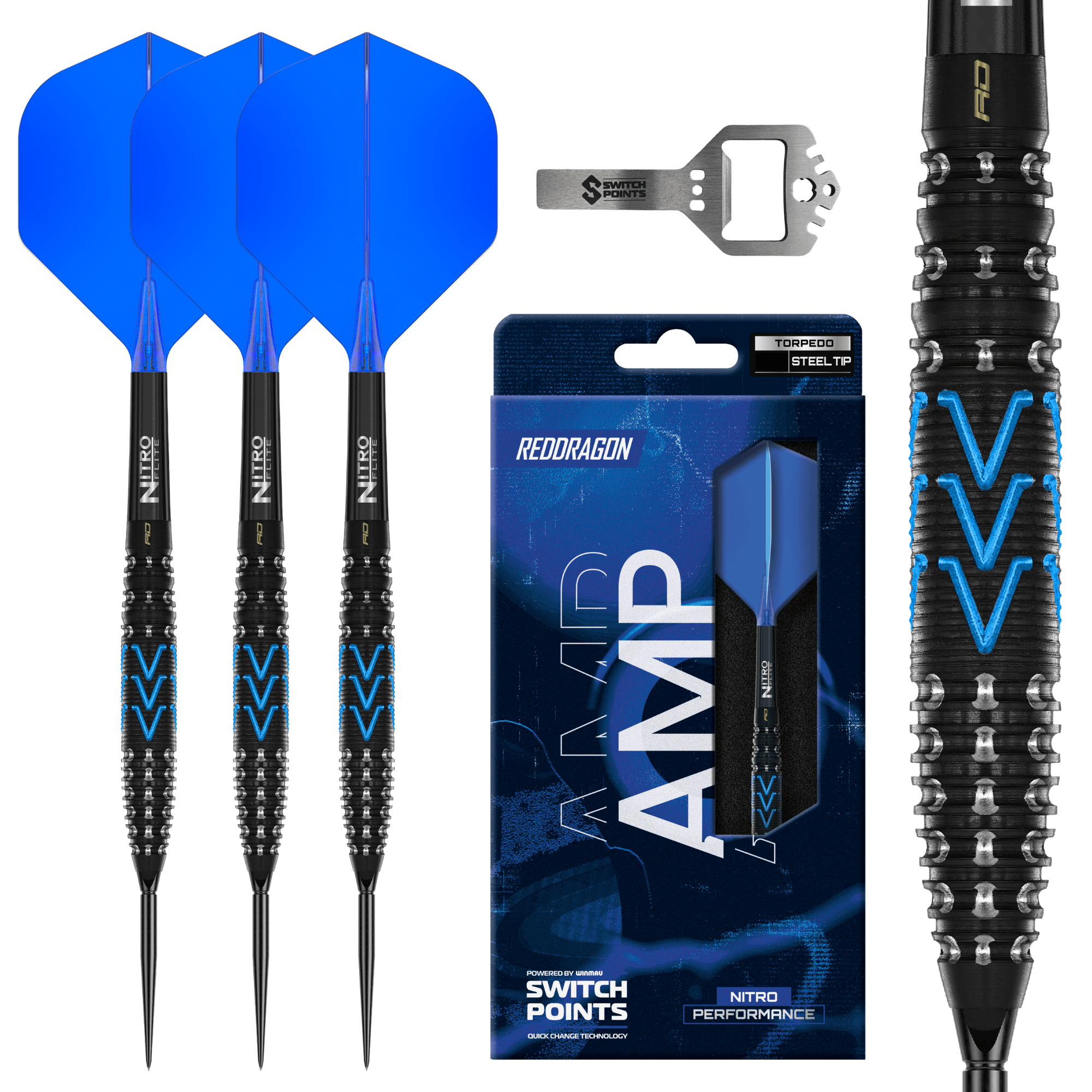 Red Dragon Amp Torpedo Switch Point Steeldarts Verpackung