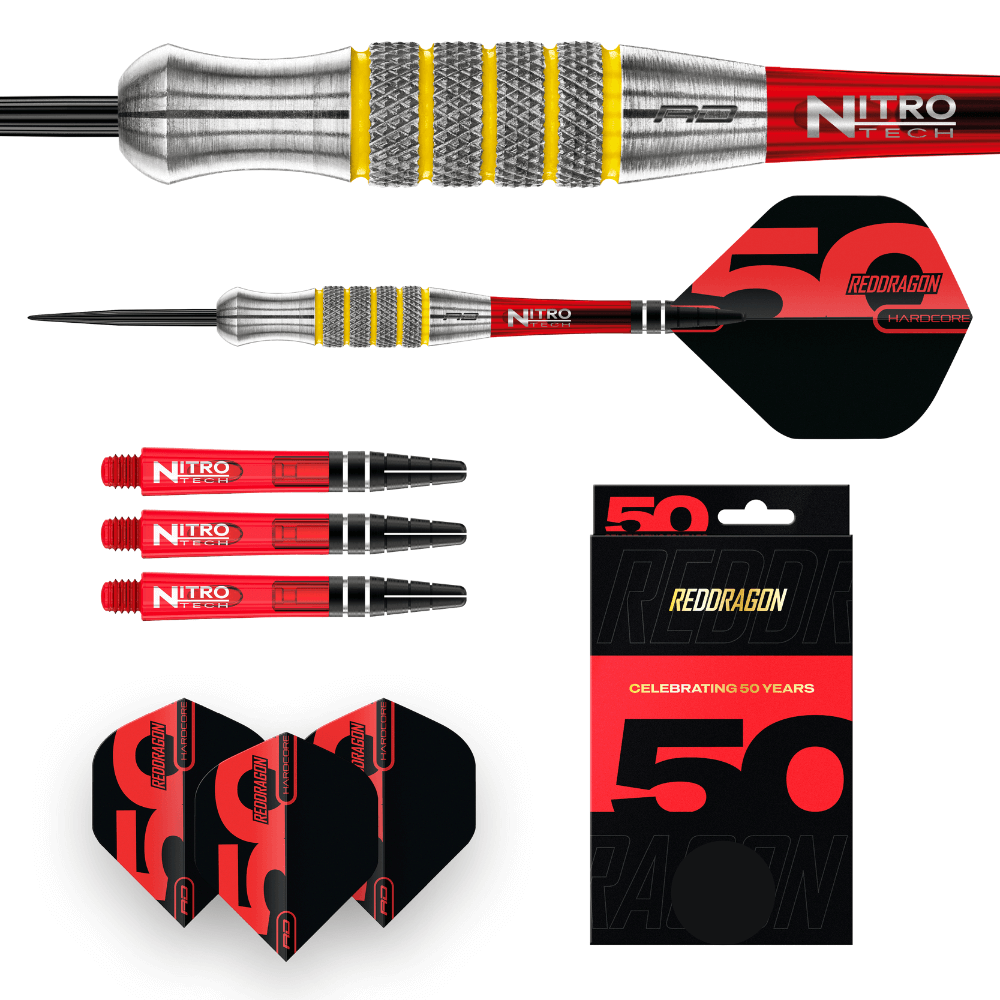 Red Dragon Chunky Stumpy 7 Steeldarts Lieferumfang