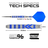 Red Dragon Gerwyn Price Blue Original Switch Point Steeldarts Maße 23g