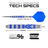 Red Dragon Gerwyn Price Blue Original Switch Point Steeldarts Maße 26g