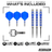 Red Dragon Gerwyn Price Blue Original Switch Point Steeldarts Packungsinhalt