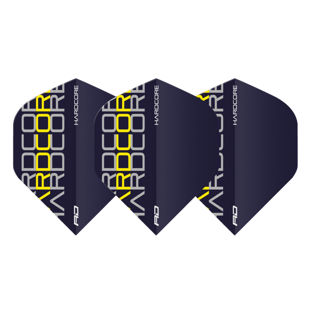 Red Dragon Hardcore XT Yellow Stack Flights Set