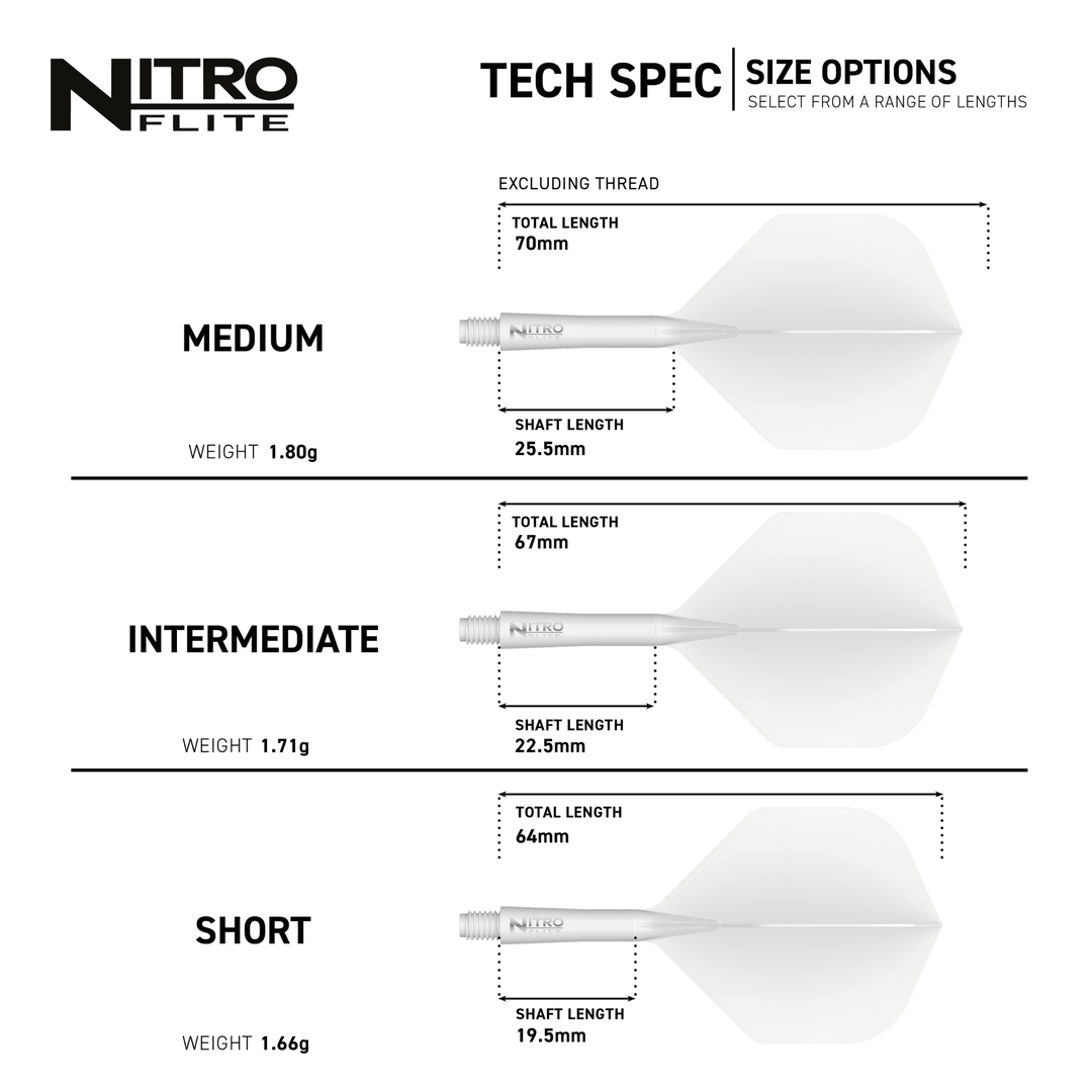 Red Dragon Nitro Flite System White & White Größen