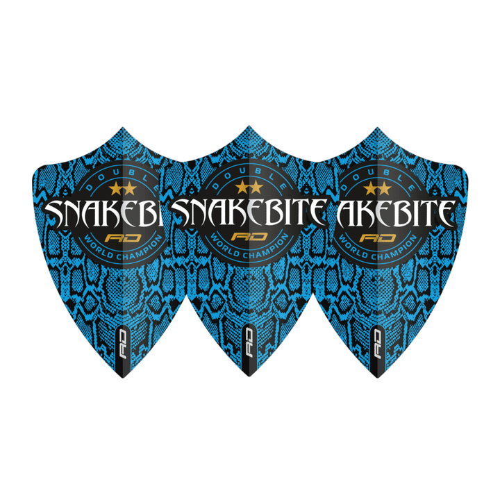 Red Dragon Peter Wright Double World Champion Blue Skin Freestyle Flights Set