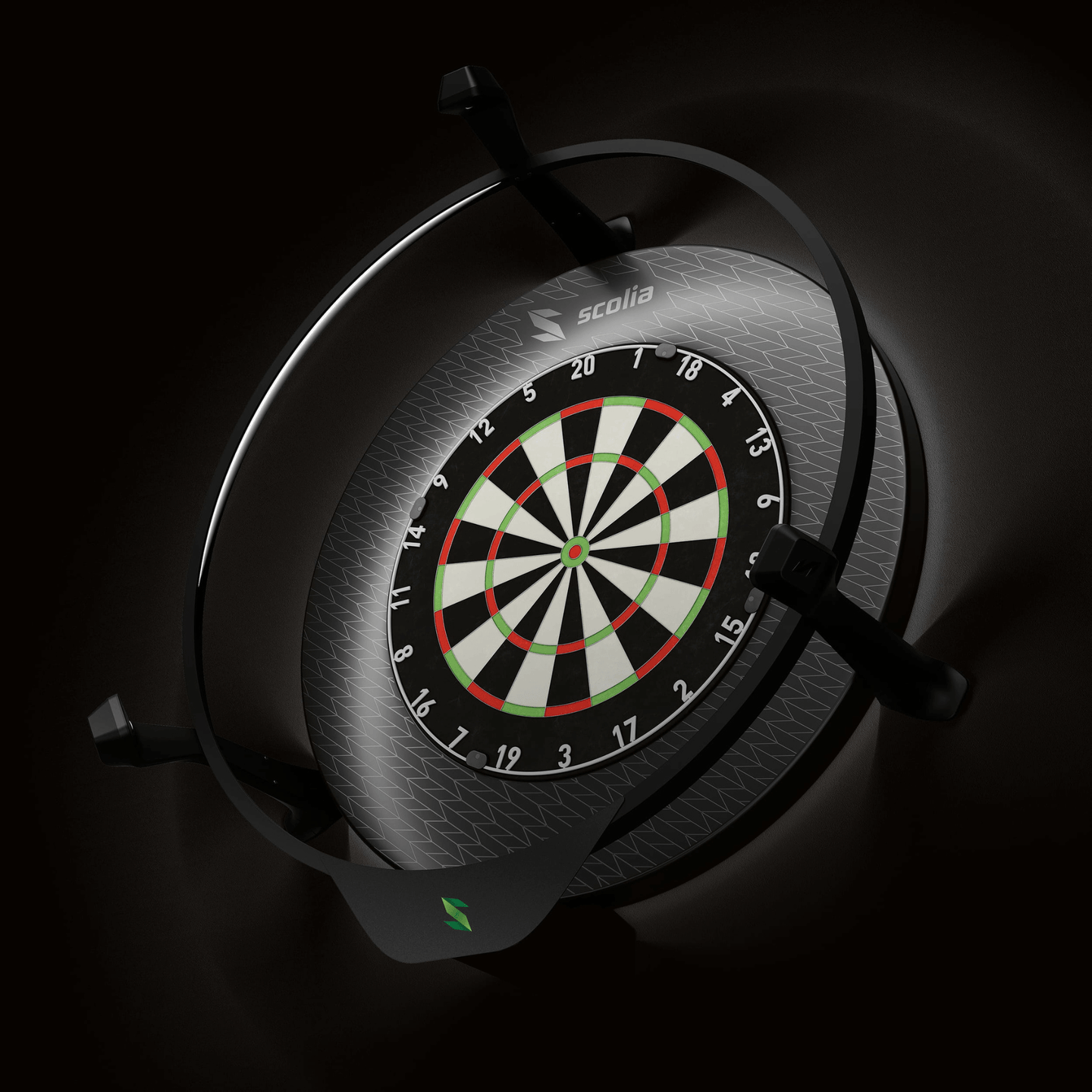 Scolia Stealth Black Dartboard Surround Anwendungsbeispiel