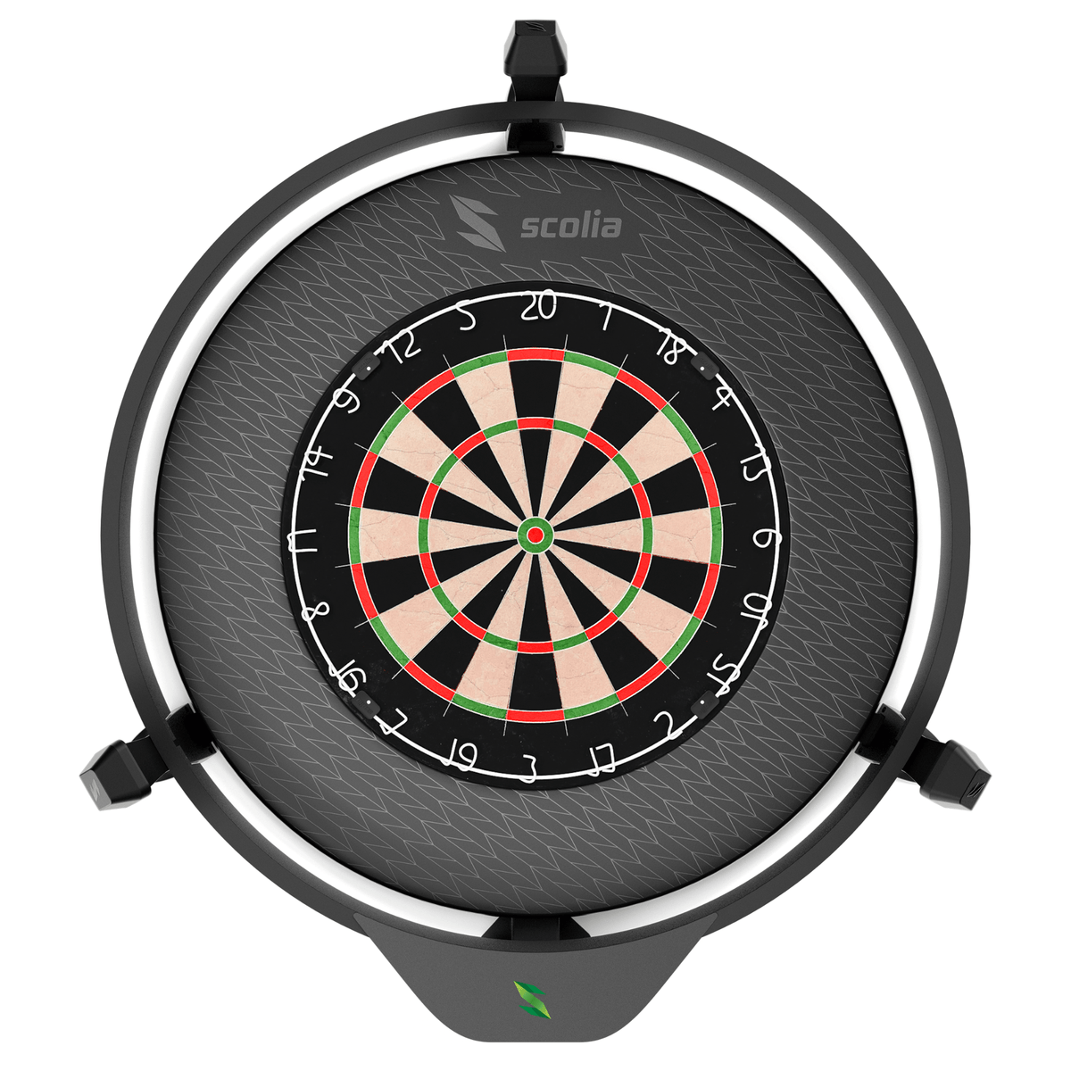 Scolia Stealth Black Dartboard Surround inkl. Board und Scolia