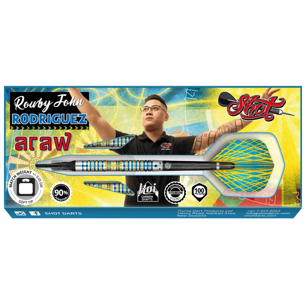 Shot Rowby-John Rodriguez Araw Softdarts Packung