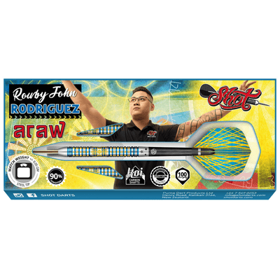 Shot Rowby-John Rodriguez Araw Steeldarts Packung