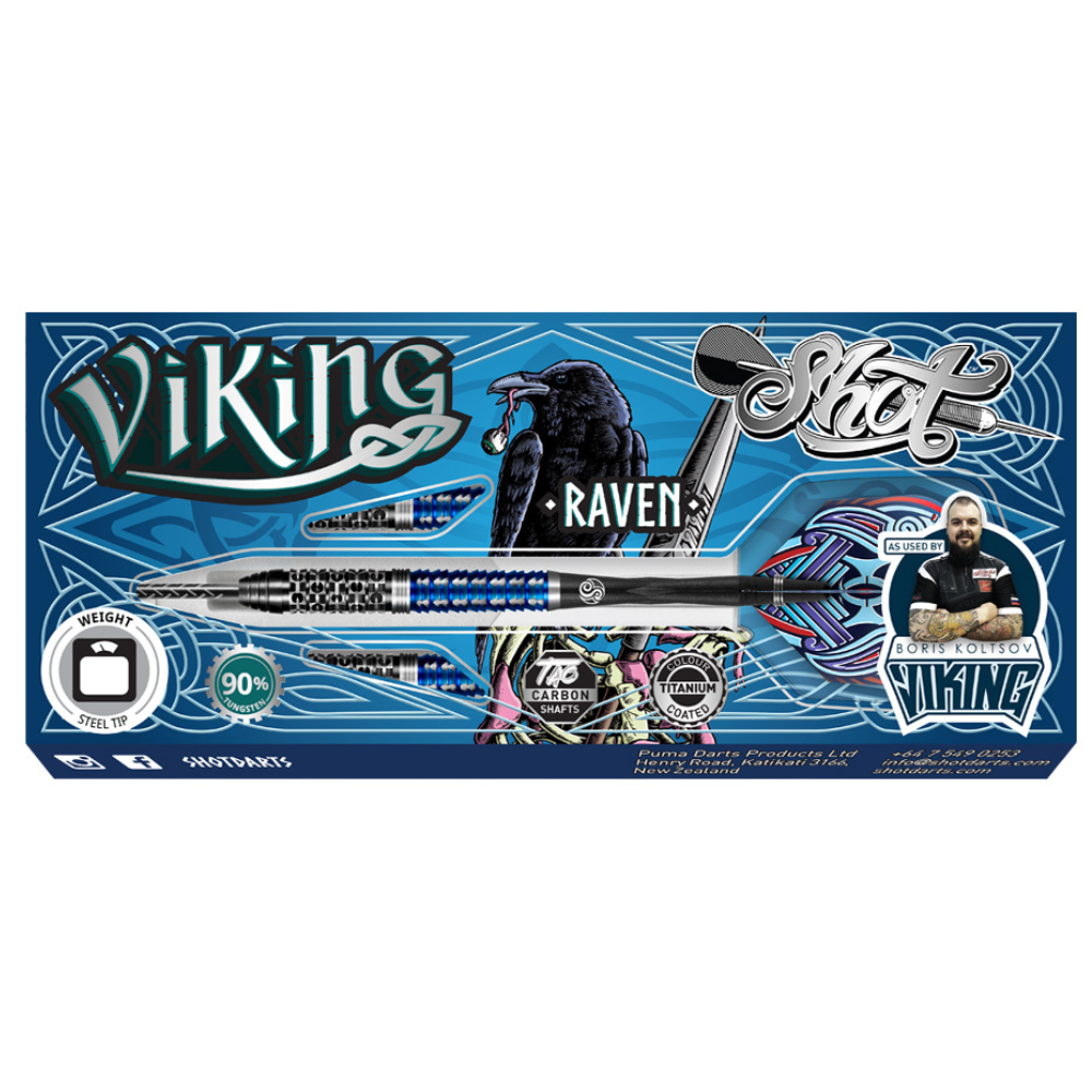 Shot Viking Raven Steeldarts Packung